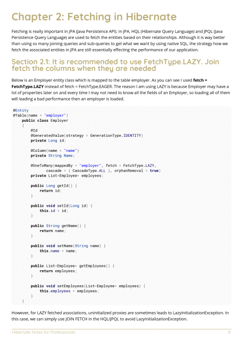 Hibernate Example Page 2